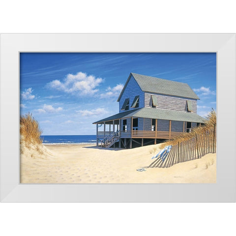 Westerly Breeze White Modern Wood Framed Art Print by Pollera, Daniel
