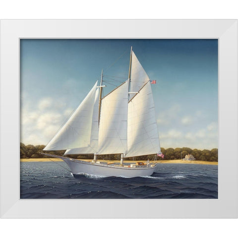 Lady Stirling White Modern Wood Framed Art Print by Pollera, Daniel