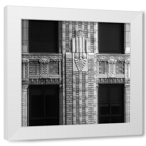 Architectural Detail No. 52 White Modern Wood Framed Art Print by Fisch, Ellen