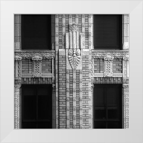 Architectural Detail No. 52 White Modern Wood Framed Art Print by Fisch, Ellen