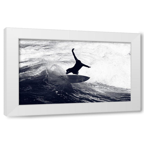 Wild Ride White Modern Wood Framed Art Print by Anonymous