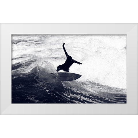 Wild Ride White Modern Wood Framed Art Print by Anonymous