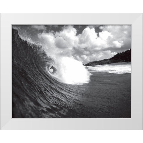 Pipeline II White Modern Wood Framed Art Print by Anonymous