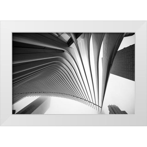World Trade Center Architecture White Modern Wood Framed Art Print by Graciet, Stephane