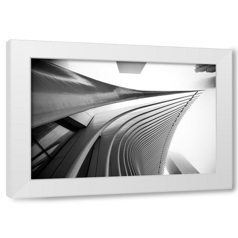 World Trade center Architecture II White Modern Wood Framed Art Print by Graciet, Stephane