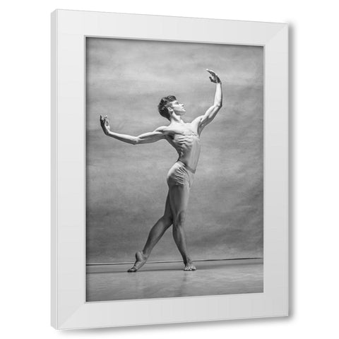 Everything is Beautiful at the Ballet White Modern Wood Framed Art Print by Melnyk, V