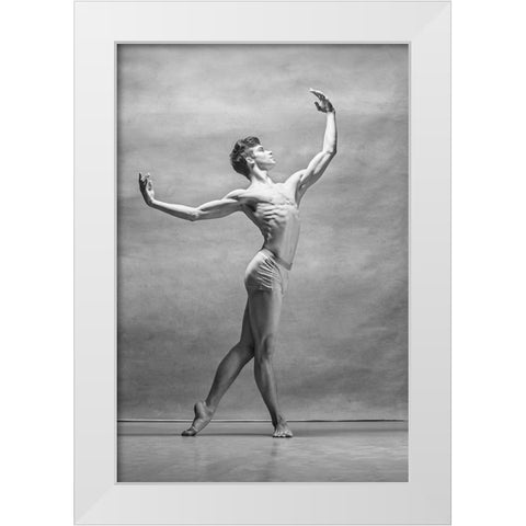 Everything is Beautiful at the Ballet White Modern Wood Framed Art Print by Melnyk, V