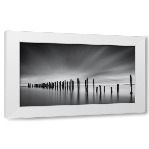 Fine Art Seascape White Modern Wood Framed Art Print by Andritoiu, M.