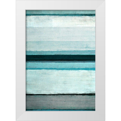 Abstract Stripes White Modern Wood Framed Art Print by Tice, Carollynn
