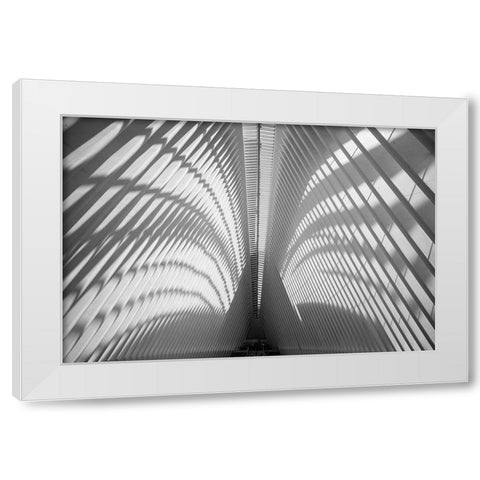 Oculus Ceiling, World Trade Center, NYC White Modern Wood Framed Art Print by Graciet, Stephane