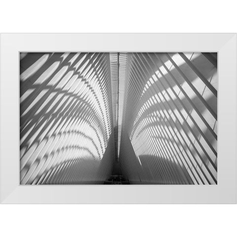 Oculus Ceiling, World Trade Center, NYC White Modern Wood Framed Art Print by Graciet, Stephane