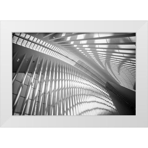Oculus Ceiling II, World Trade Center, NYC White Modern Wood Framed Art Print by Graciet, Stephane