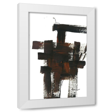 Grid Work II White Modern Wood Framed Art Print by Carroccio, Lisa