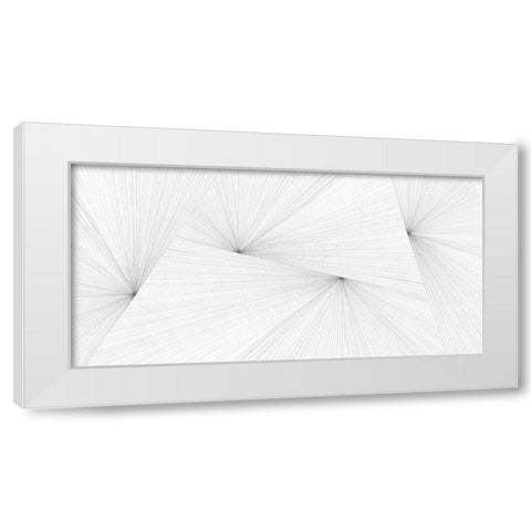 LinearTouches White Modern Wood Framed Art Print by Inuit