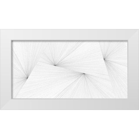 LinearTouches White Modern Wood Framed Art Print by Inuit