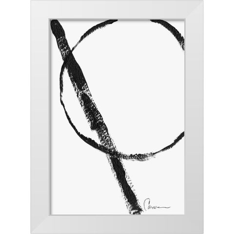 Eclipse White Modern Wood Framed Art Print by Carroccio, Lisa