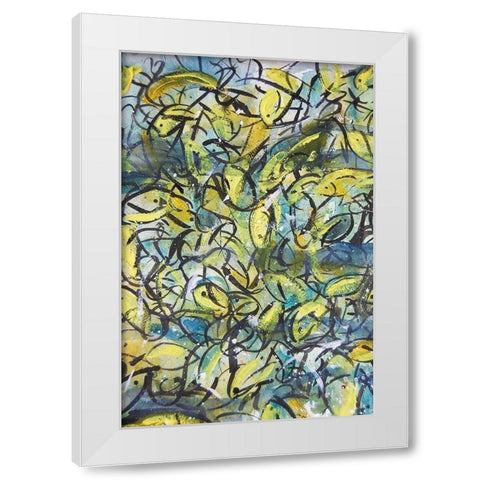 In the Undertow White Modern Wood Framed Art Print by Carroccio, Lisa