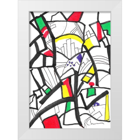 Urban Bliss White Modern Wood Framed Art Print by Carroccio, Lisa