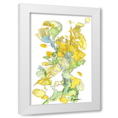Earthscape White Modern Wood Framed Art Print by Carroccio, Lisa