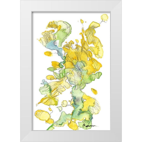 Earthscape White Modern Wood Framed Art Print by Carroccio, Lisa