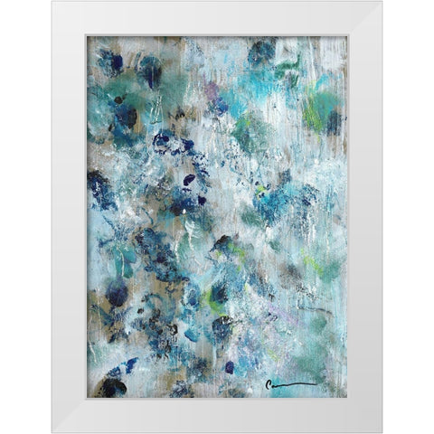 First Frost White Modern Wood Framed Art Print by Carroccio, Lisa