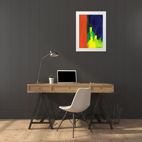 Intrusion White Modern Wood Framed Art Print by Carroccio, Lisa