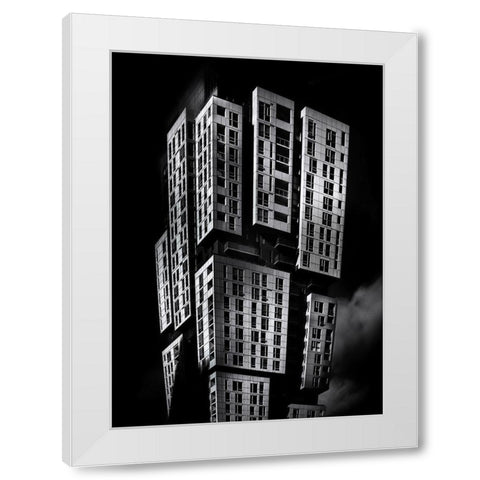 Picasso Condos,Toronto White Modern Wood Framed Art Print by Carson, Brian