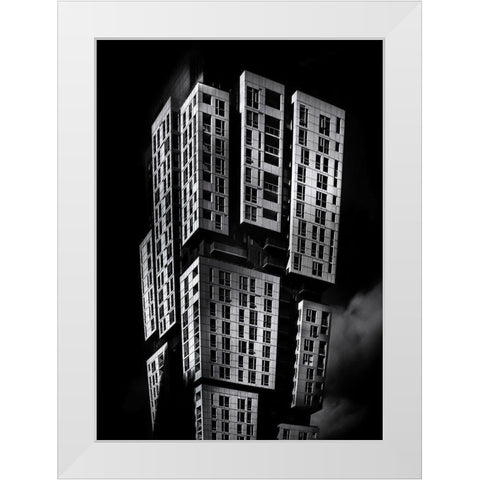 Picasso Condos,Toronto White Modern Wood Framed Art Print by Carson, Brian