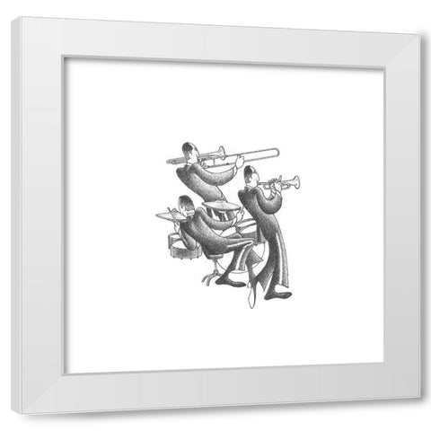 Merengue Feeling White Modern Wood Framed Art Print by Vilar, Roger