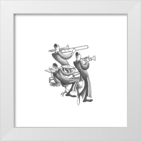Merengue Feeling White Modern Wood Framed Art Print by Vilar, Roger