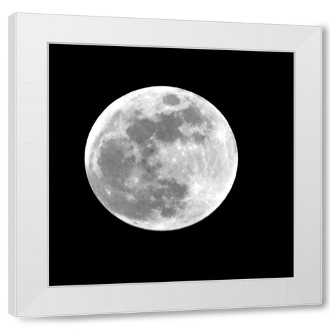 Eclipse I White Modern Wood Framed Art Print by Anonymous