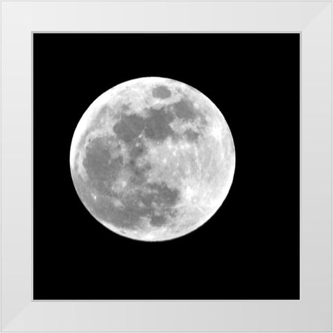 Eclipse I White Modern Wood Framed Art Print by Anonymous