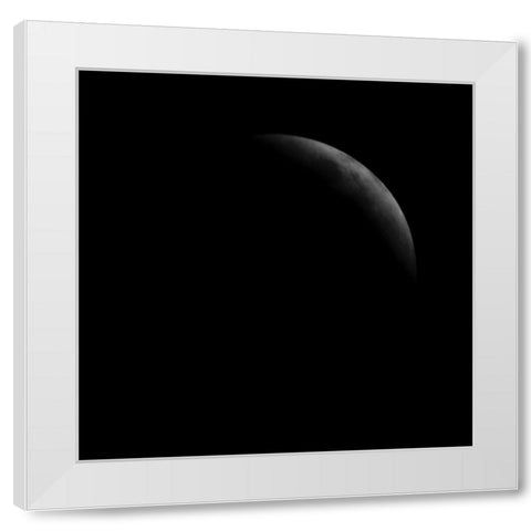 Eclipse VI White Modern Wood Framed Art Print by Anonymous