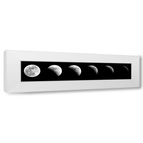 Lunar Eclipse White Modern Wood Framed Art Print by Anonymous