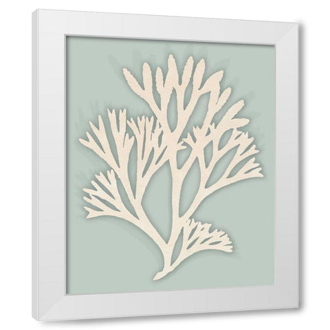 Ocean Rockweed I. White Modern Wood Framed Art Print by Inuit Â