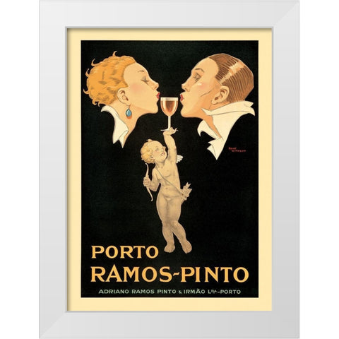 Porto Ramos White Modern Wood Framed Art Print by Vincent, Rene