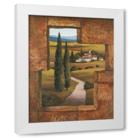 Toscany I White Modern Wood Framed Art Print by Unknown