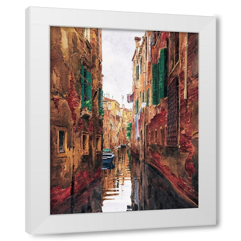 Veneziano White Modern Wood Framed Art Print by Unknown