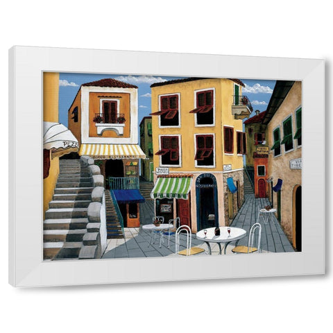 Ristorante White Modern Wood Framed Art Print by Unknown