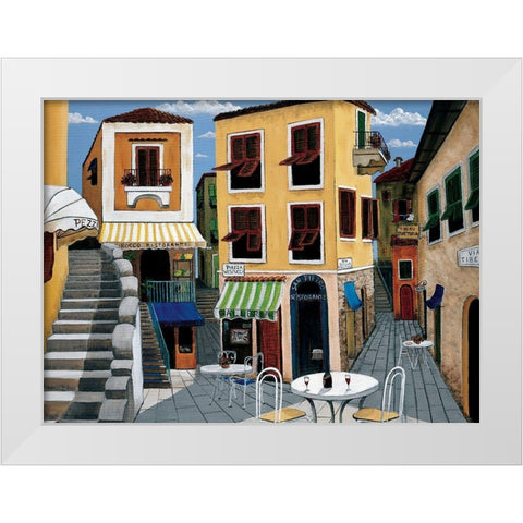 Ristorante White Modern Wood Framed Art Print by Unknown