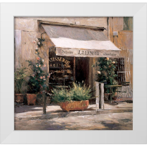 Chocolatier White Modern Wood Framed Art Print by Unknown