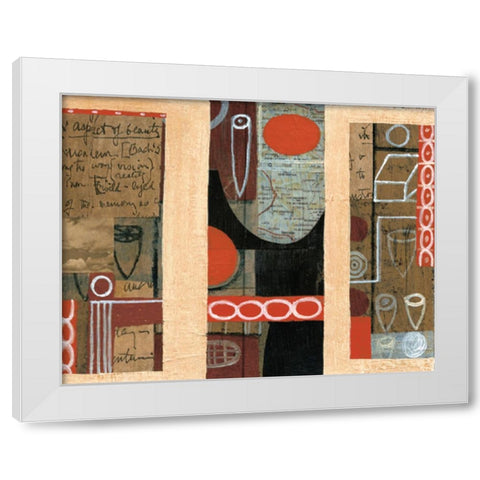 Abstract Eggs II White Modern Wood Framed Art Print by Unknown
