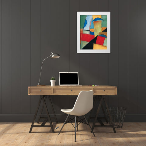 Abstract I White Modern Wood Framed Art Print by Unknown