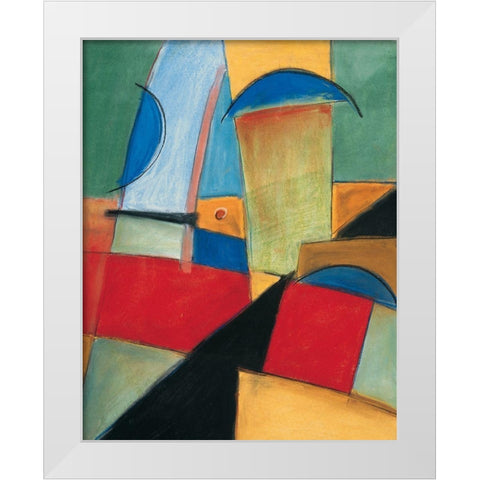 Abstract I White Modern Wood Framed Art Print by Unknown
