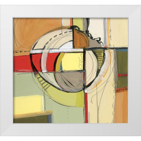 Abstract I White Modern Wood Framed Art Print by Unknown