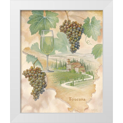 Toscany White White Modern Wood Framed Art Print by Unknown