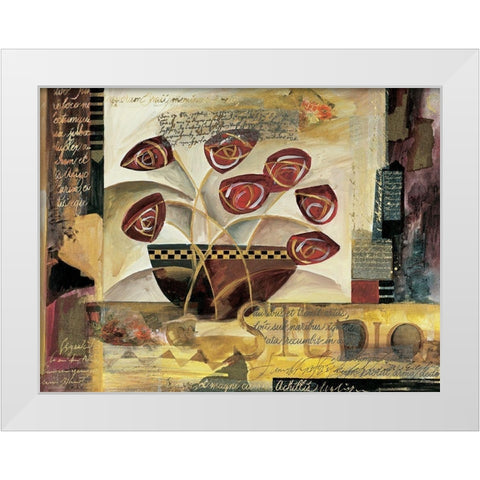 Abstract I White Modern Wood Framed Art Print by Unknown