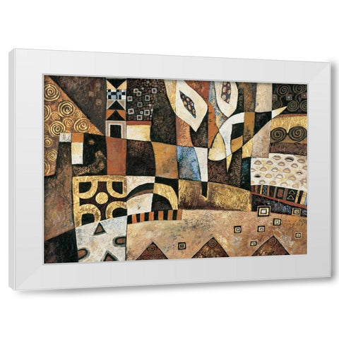 Abstract I White Modern Wood Framed Art Print by Unknown