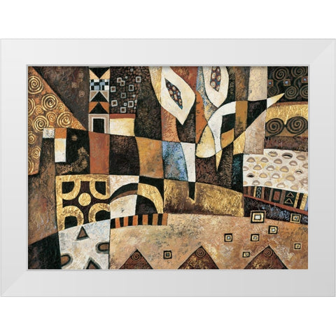Abstract I White Modern Wood Framed Art Print by Unknown
