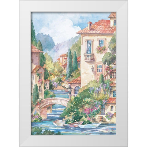 Naples I White Modern Wood Framed Art Print by Unknown